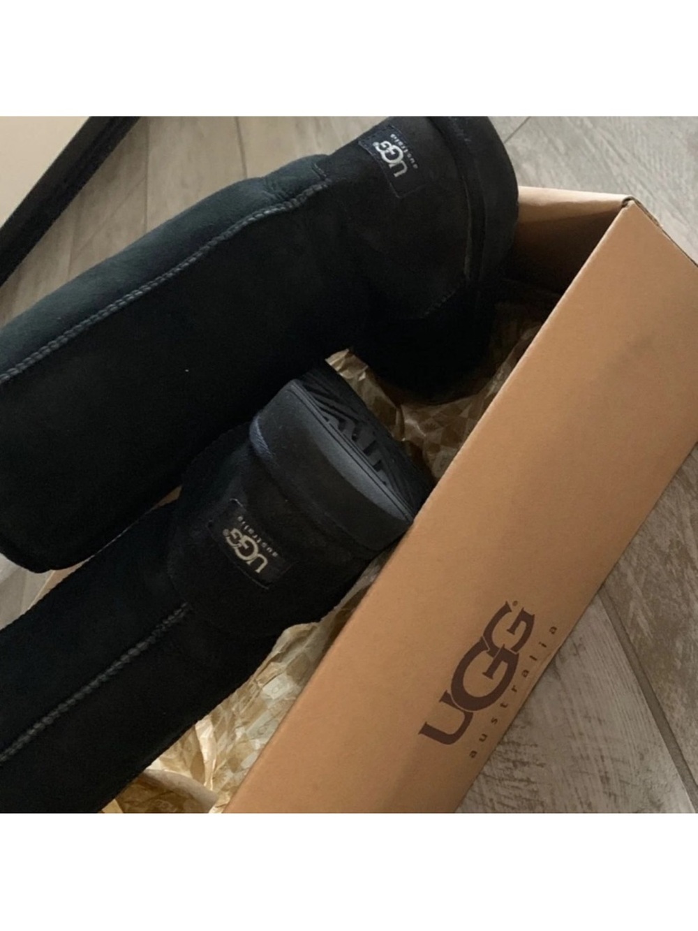 UGG Black Over-the-Knee Suede Boots
